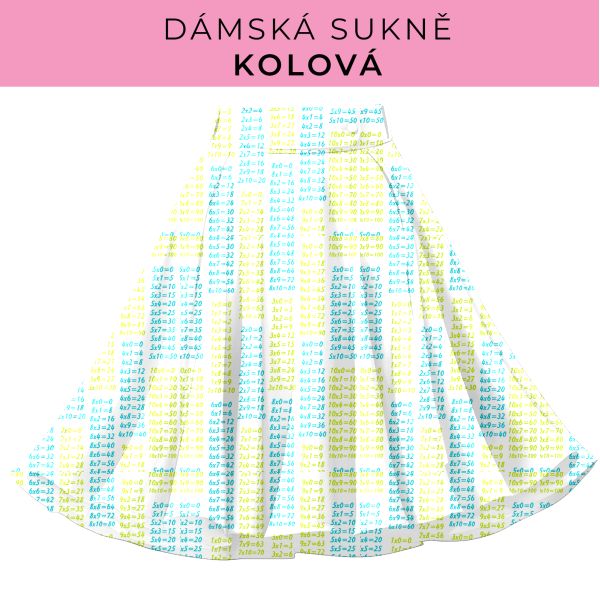 DÁMSKÝ střih - Kolová sukně