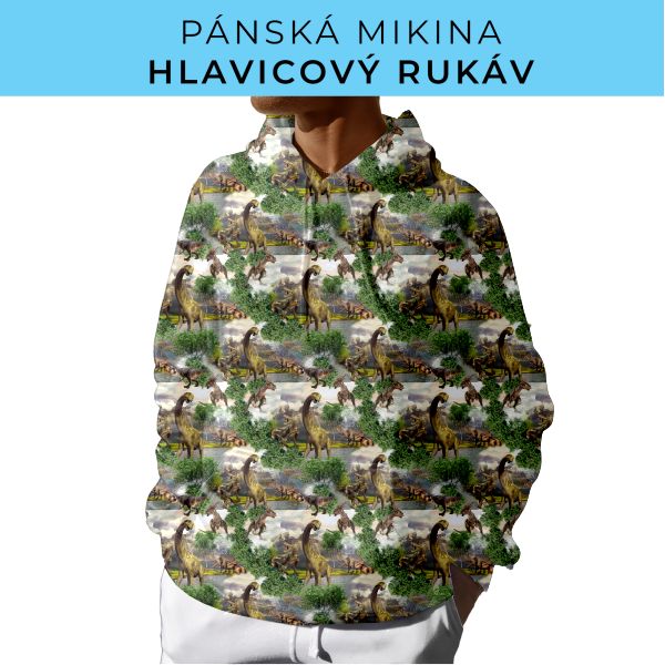 PÁNSKÝ střih - mikina s kapucí