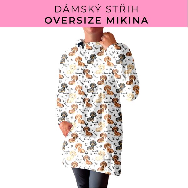 DÁMSKÝ střih - Oversize mikina
