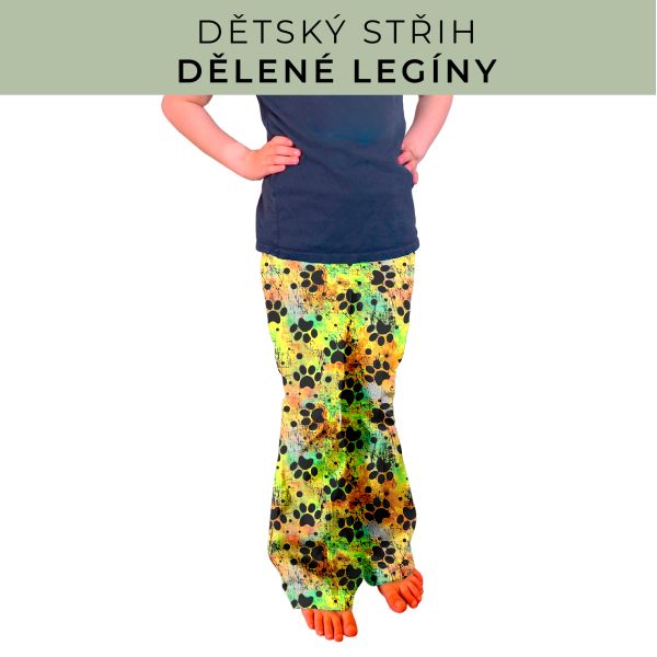 Dětský střih - Dělené legíny