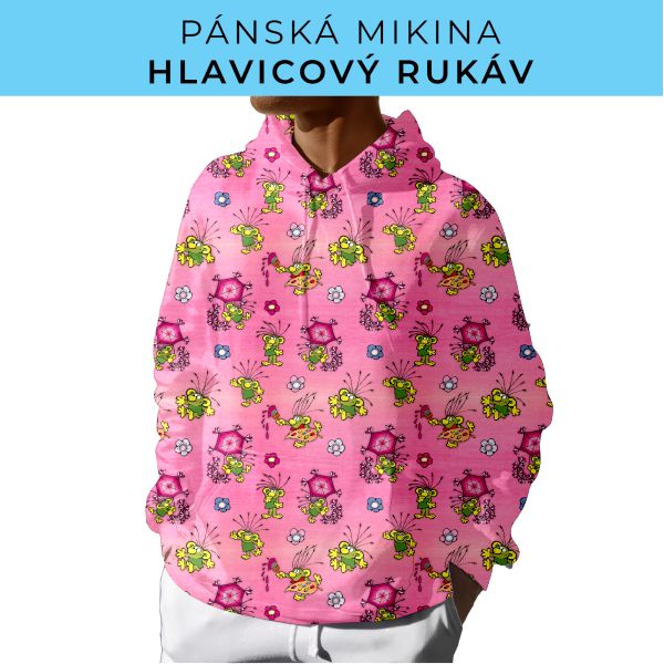 PÁNSKÝ střih - mikina s kapucí