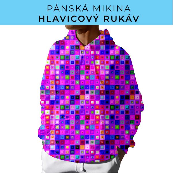 PÁNSKÝ střih - mikina s kapucí