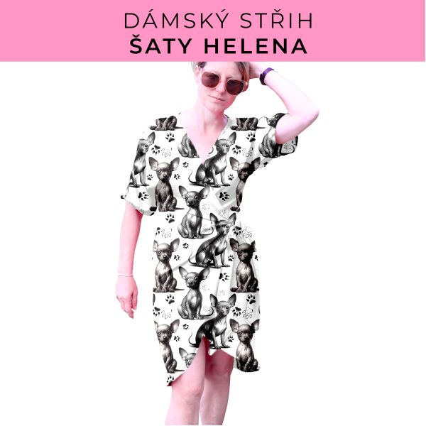 Dámský střih na šaty  Helena