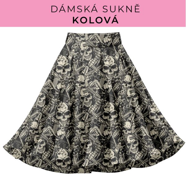 DÁMSKÝ střih - Kolová sukně