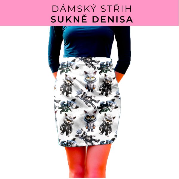 Dámský střih - Dámská sukně Denisa