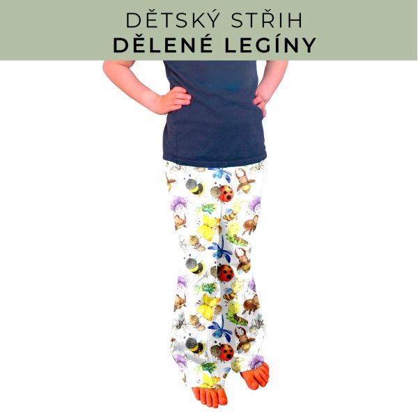 Dětský střih - Dělené legíny