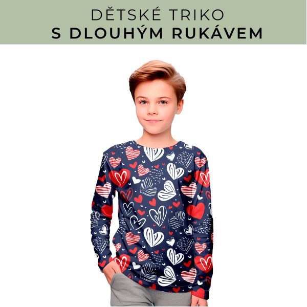 DĚTSKÝ střih - triko dlouhý rukáv