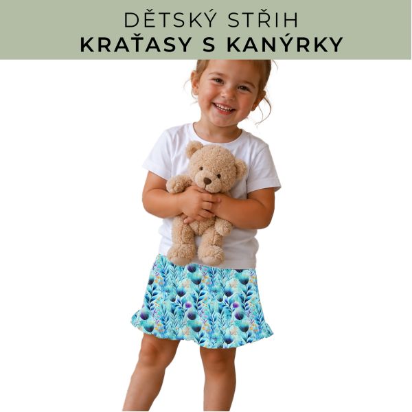 Dětský střih - Kraťásky s kanýrkem