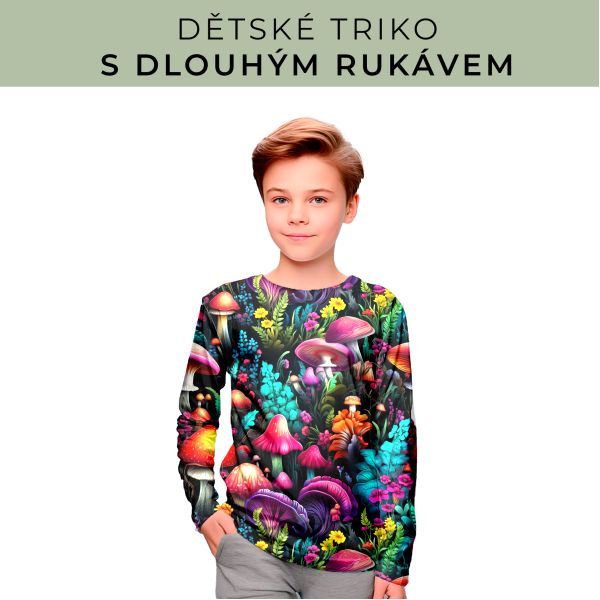 DĚTSKÝ střih - triko dlouhý rukáv