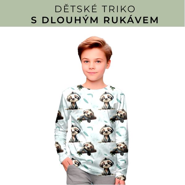 DĚTSKÝ střih - triko dlouhý rukáv