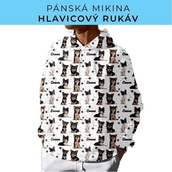 PÁNSKÝ střih - mikina s kapucí