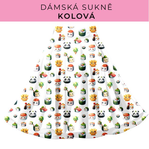 DÁMSKÝ střih - Kolová sukně