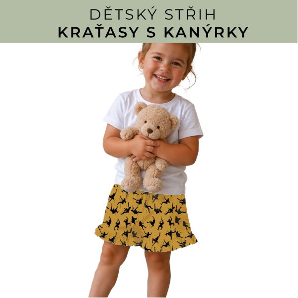 Dětský střih - Kraťásky s kanýrkem