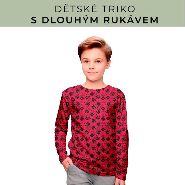 DĚTSKÝ střih - triko dlouhý rukáv