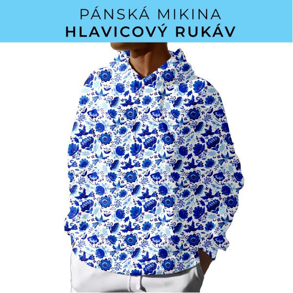 PÁNSKÝ střih - mikina s kapucí