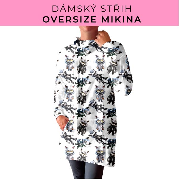 DÁMSKÝ střih - Oversize mikina