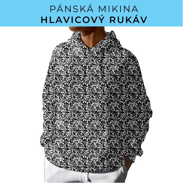 PÁNSKÝ střih - mikina s kapucí