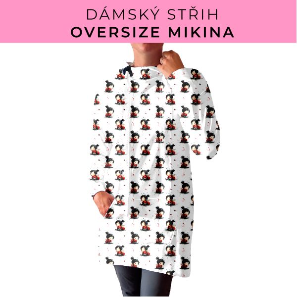 DÁMSKÝ střih - Oversize mikina