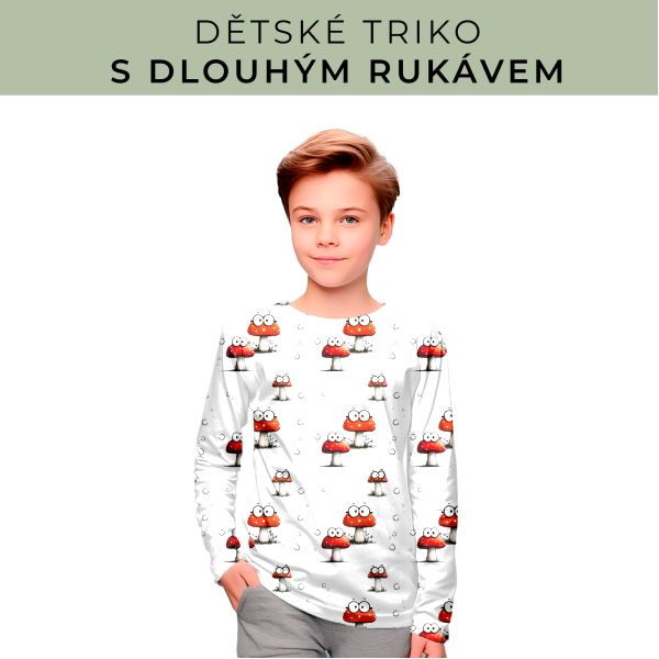 DĚTSKÝ střih - triko dlouhý rukáv