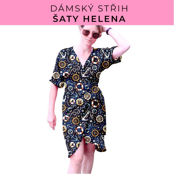 Dámský střih na šaty  Helena