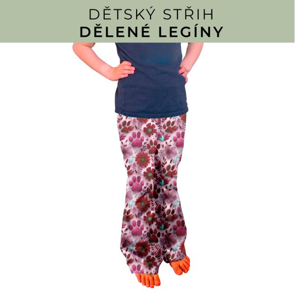Dětský střih - Dělené legíny