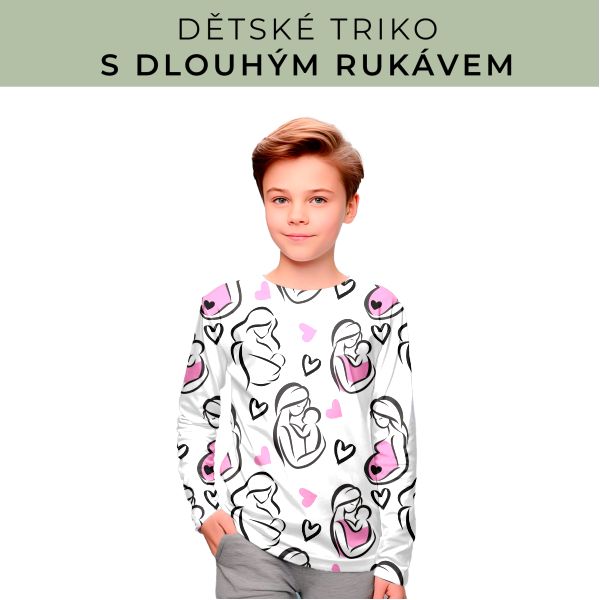 DĚTSKÝ střih - triko dlouhý rukáv