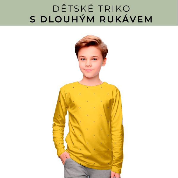 DĚTSKÝ střih - triko dlouhý rukáv