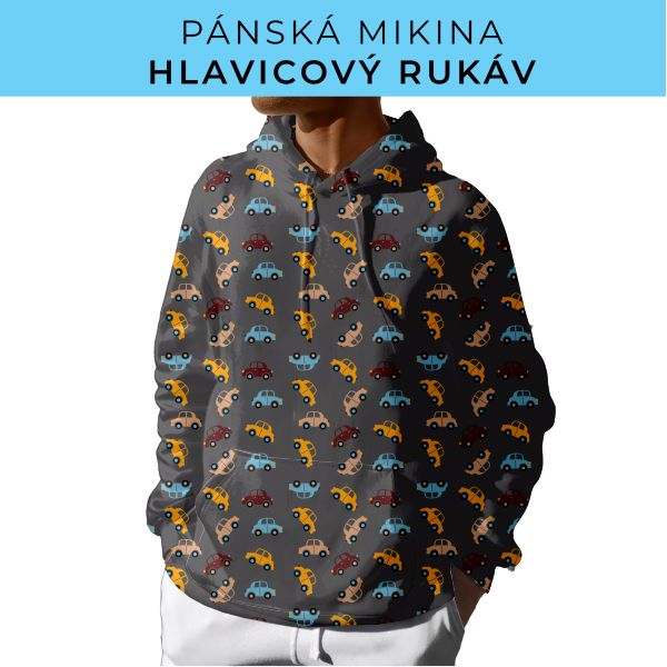 PÁNSKÝ střih - mikina s kapucí