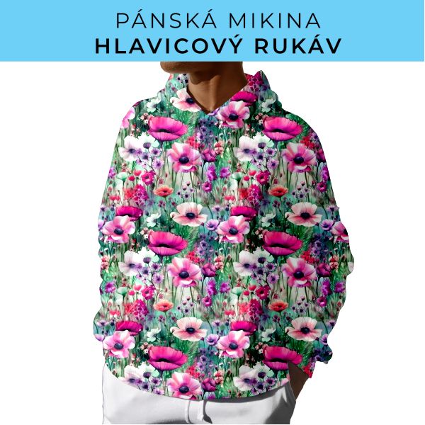PÁNSKÝ střih - mikina s kapucí