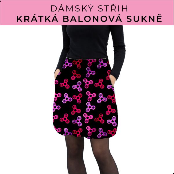 Dámský střih - balonová krátká sukně