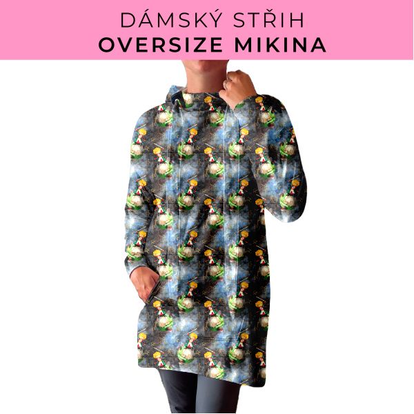 DÁMSKÝ střih - Oversize mikina