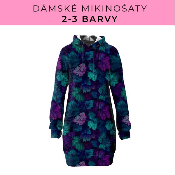 DÁMSKÝ střih - Mikinošaty 2-3 barvy