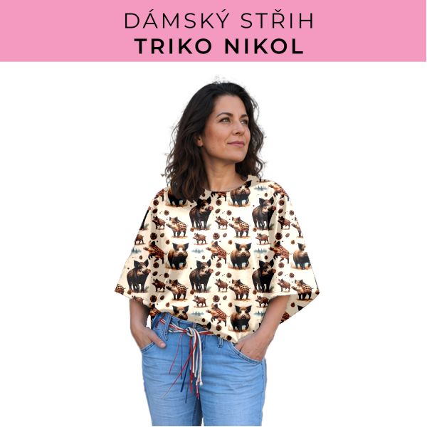 Dámský střih -  triko Nikol
