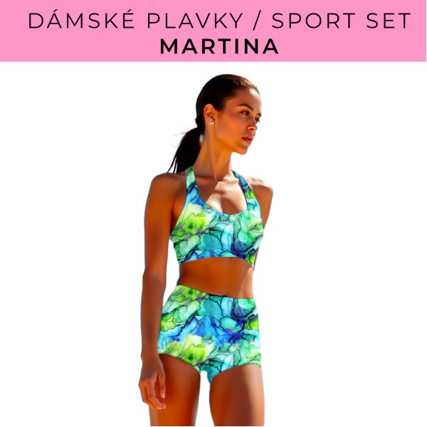 Dámský střih - plavky / sportovní set Martina