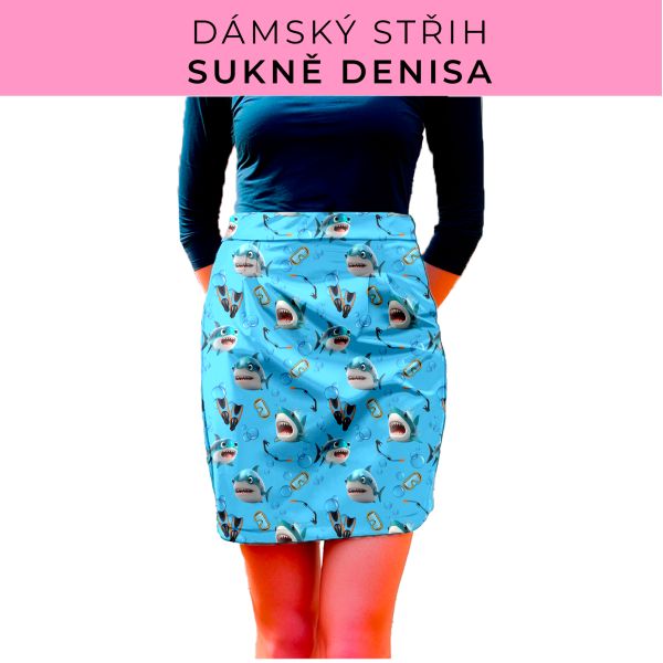 Dámský střih - Dámská sukně Denisa