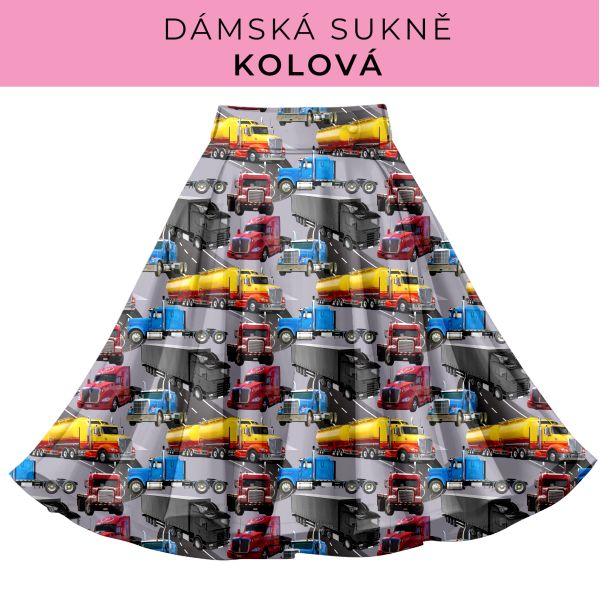 DÁMSKÝ střih - Kolová sukně