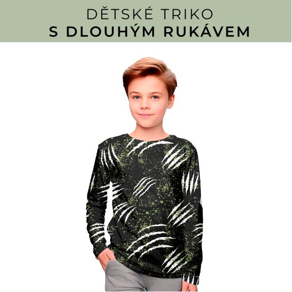 DĚTSKÝ střih - triko dlouhý rukáv