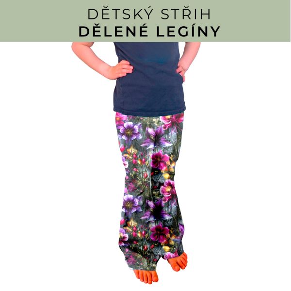 Dětský střih - Dělené legíny