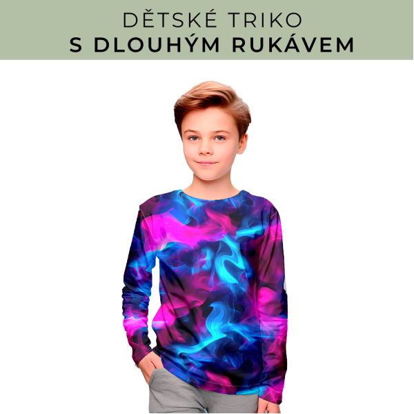 DĚTSKÝ střih - triko dlouhý rukáv
