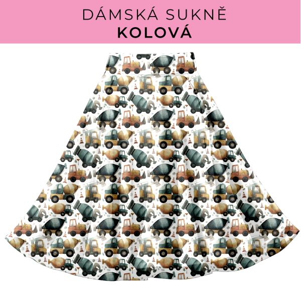 DÁMSKÝ střih - Kolová sukně