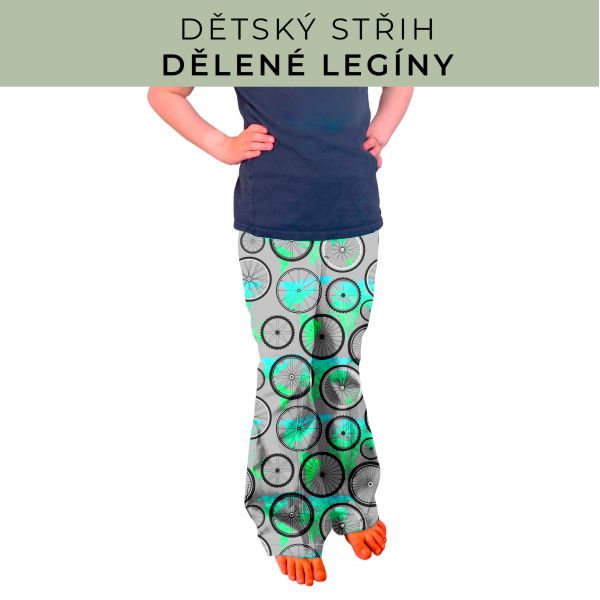 Dětský střih - Dělené legíny