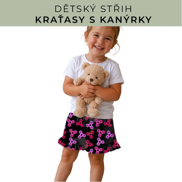 Dětský střih - Kraťásky s kanýrkem