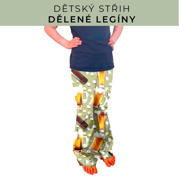 Dětský střih - Dělené legíny