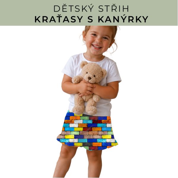 Dětský střih - Kraťásky s kanýrkem