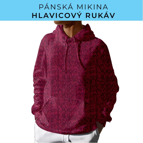 PÁNSKÝ střih - mikina s kapucí