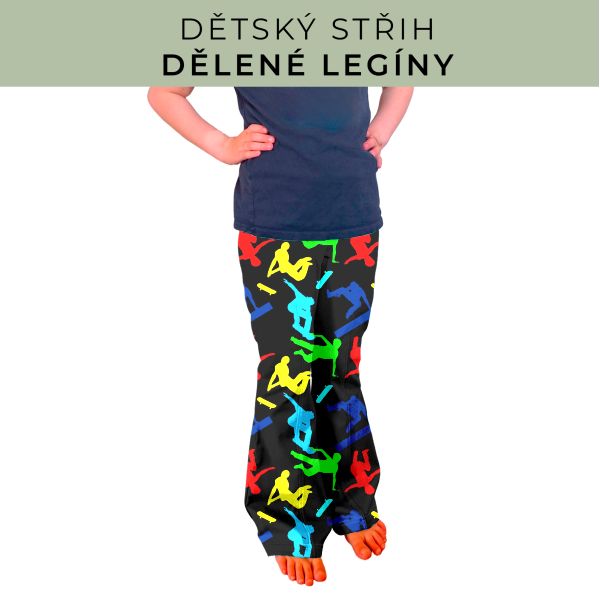 Dětský střih - Dělené legíny