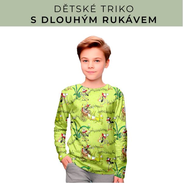DĚTSKÝ střih - triko dlouhý rukáv