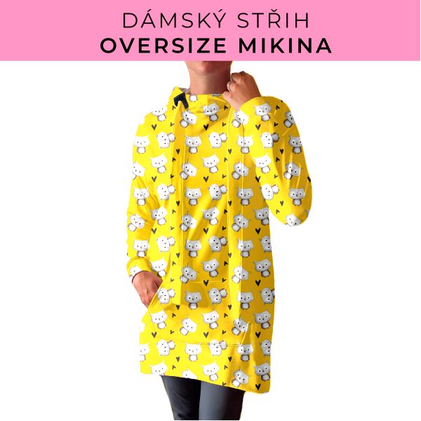 DÁMSKÝ střih - Oversize mikina