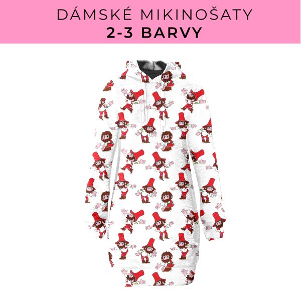 DÁMSKÝ střih - Mikinošaty 2-3 barvy