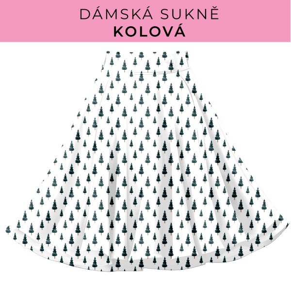 DÁMSKÝ střih - Kolová sukně